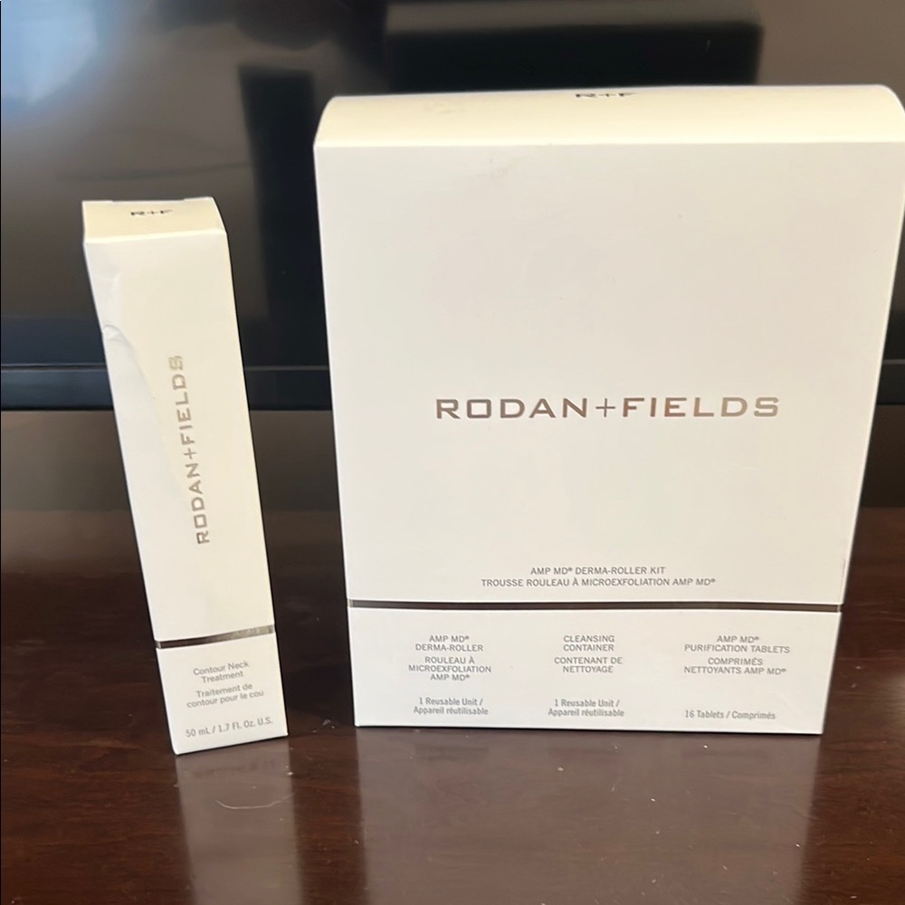 Rodan + Fields Skincare Set - amp md derma-roller and contour neck treatment